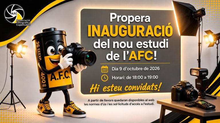Propera inauguració del nou estudi de l’AFC!